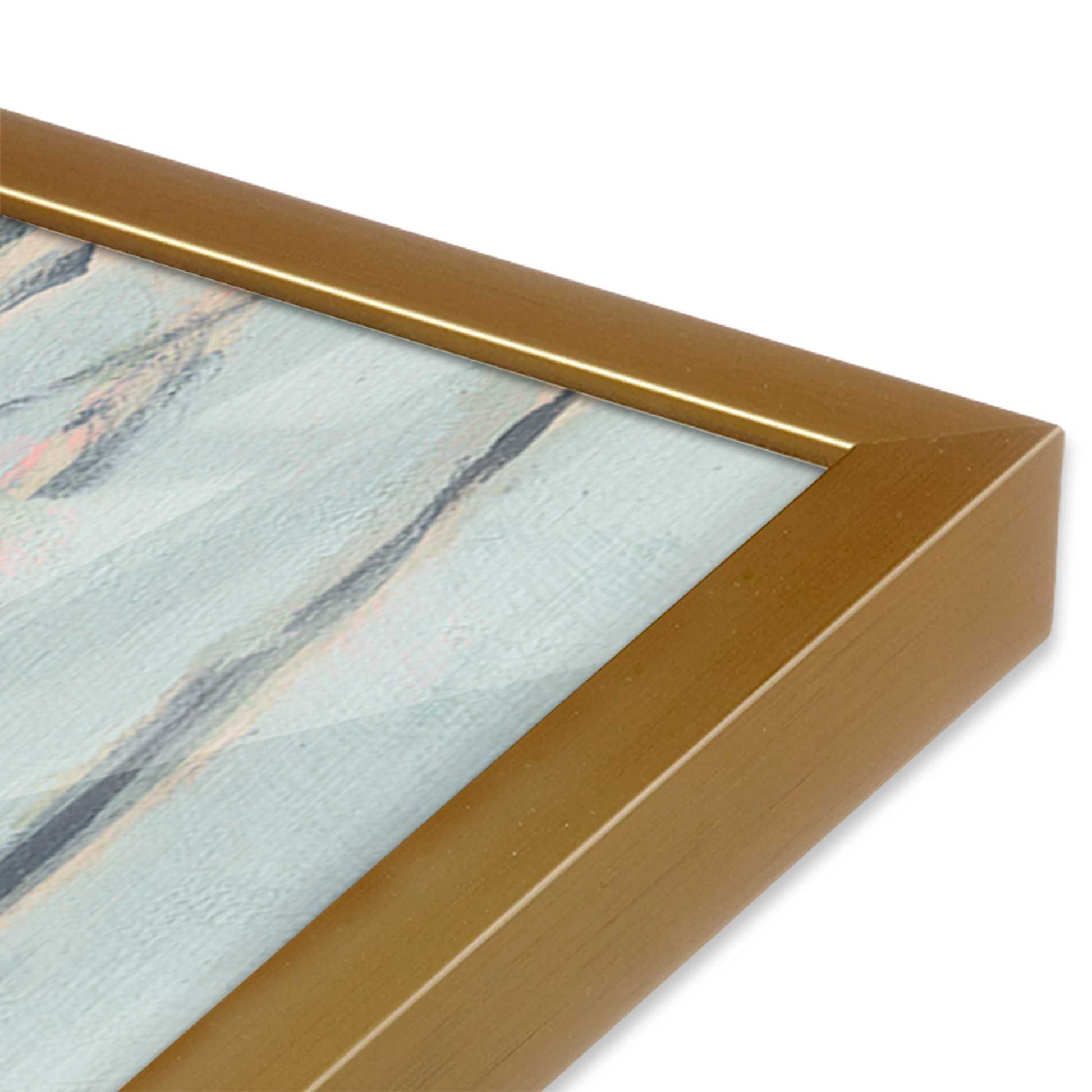 [Color:Polished Gold], Picture of art in a Polished Gold frame of the corner