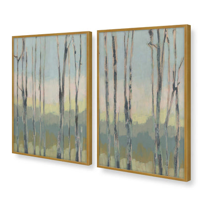 [Color:Polished Gold], Picture of art in a Polished Gold frame at an angle
