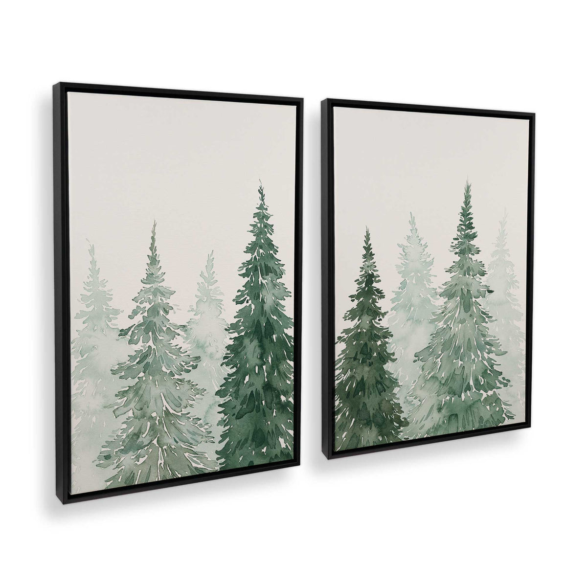 [Color:Satin Black], Picture of art in a Satin Black frame at an angle