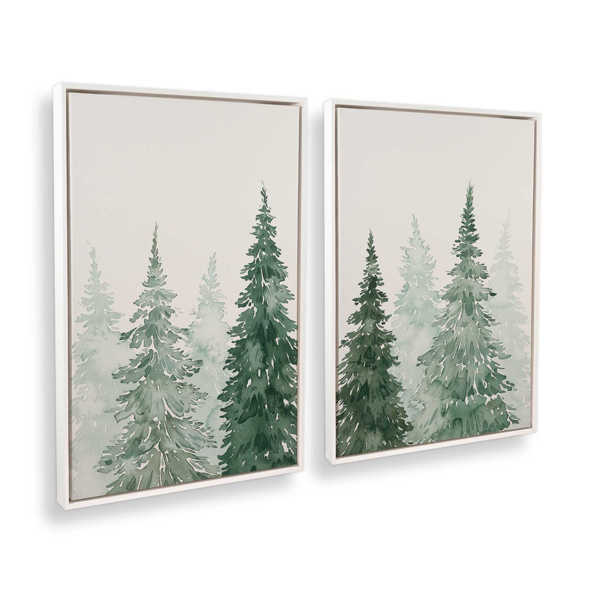 [Color:Opaque White], Picture of art in a White frame at an angle