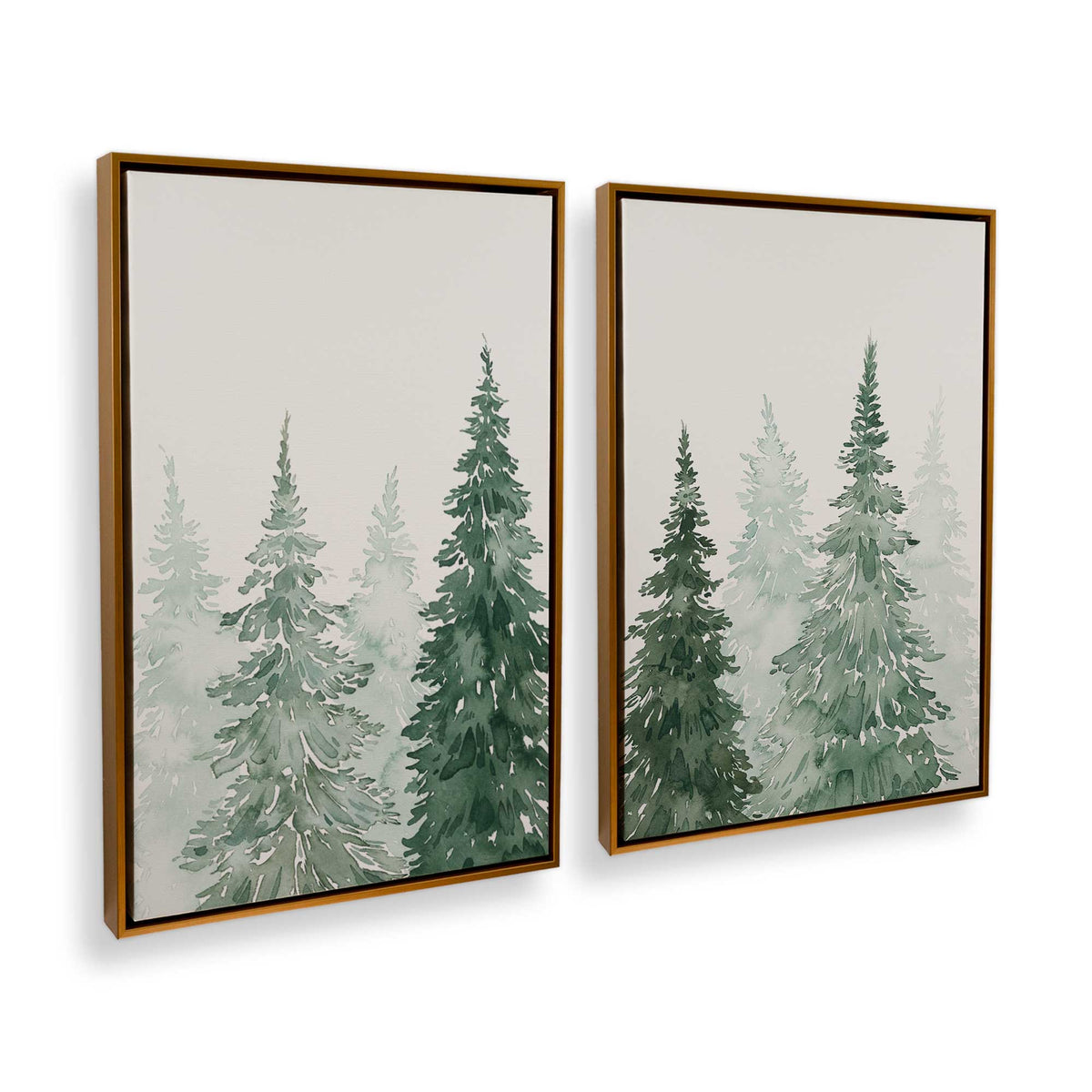 [Color:Polished Gold], Picture of art in a Polished Gold frame at an angle