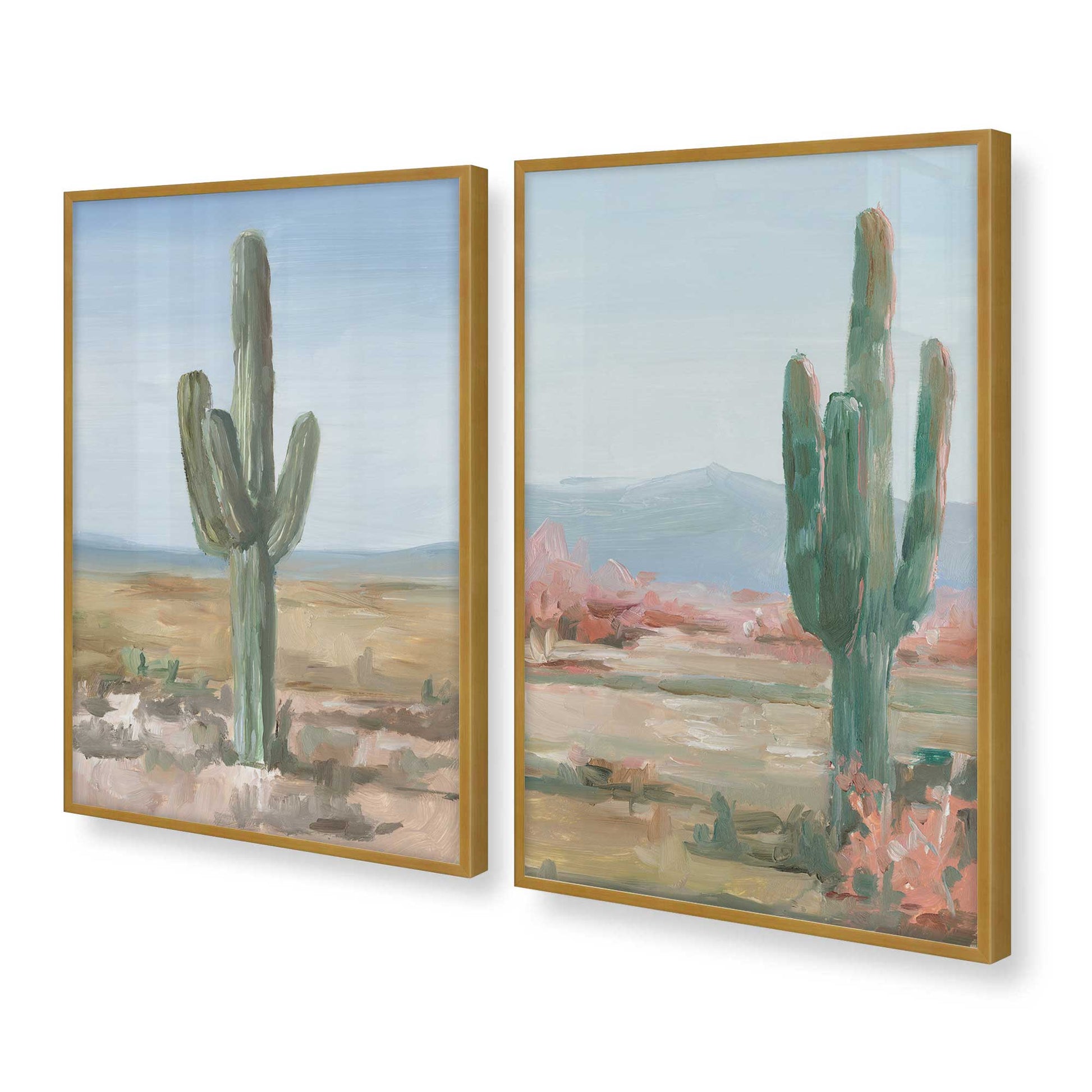 [Color:Polished Gold], Picture of art in a Polished Gold frame at an angle