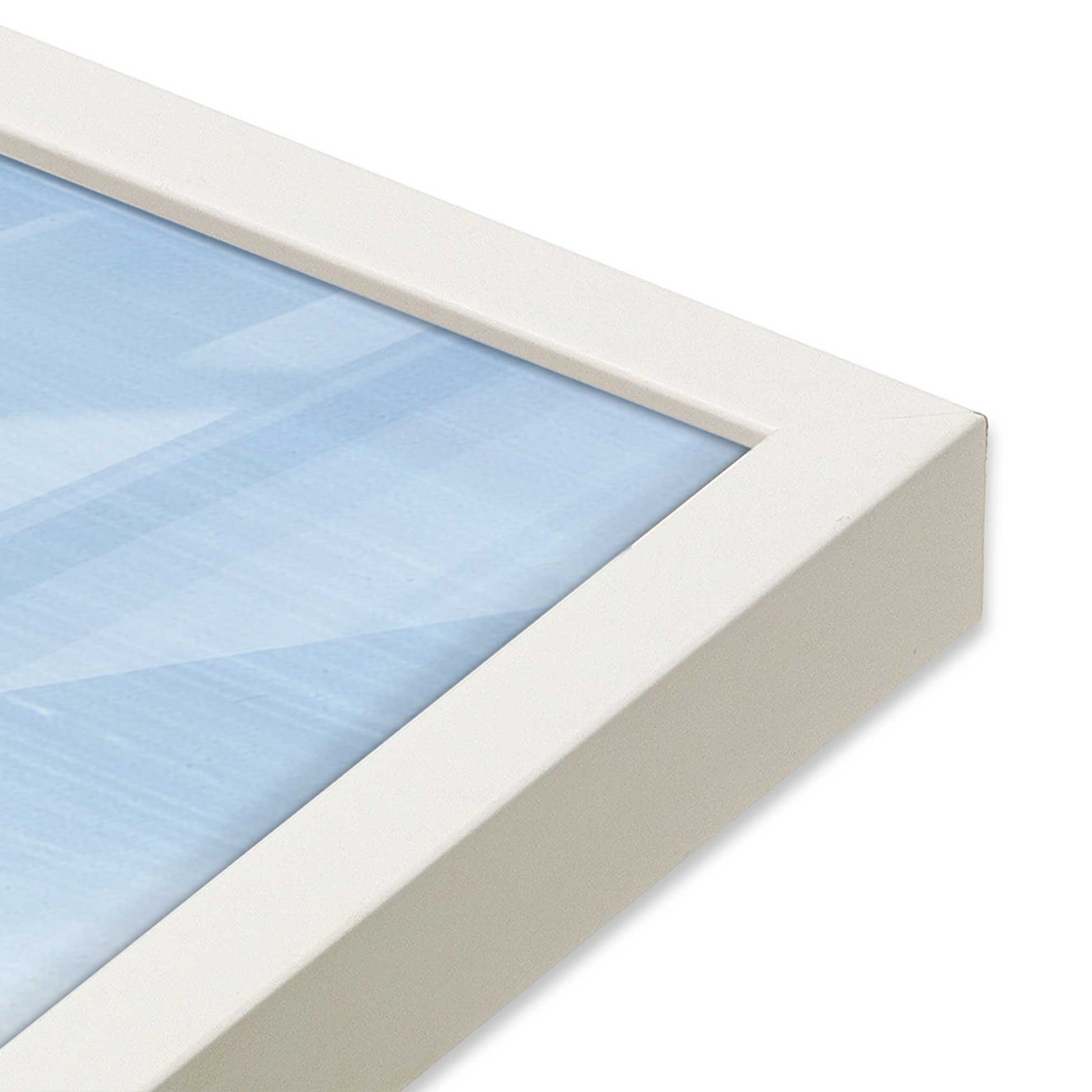 [Color:Opaque White], Picture of art in a Opaque White frame of the corner