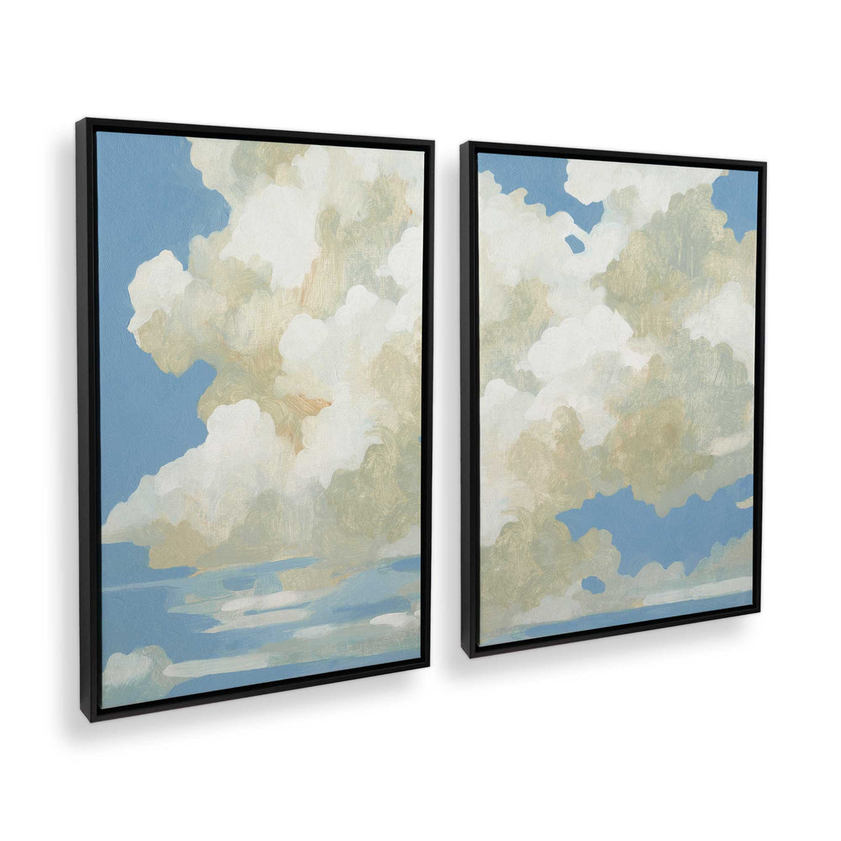[Color:Satin Black], Picture of art in a Satin Black frame at an angle
