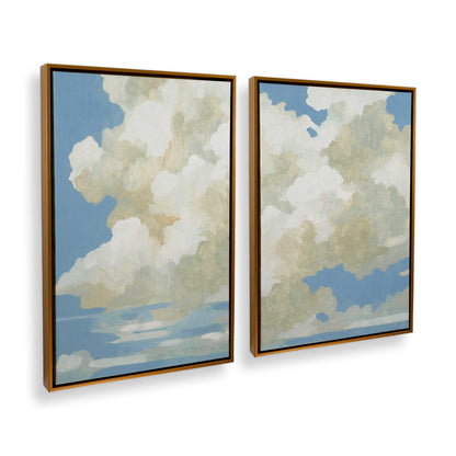 [Color:Polished Gold], Picture of art in a Polished Gold frame at an angle