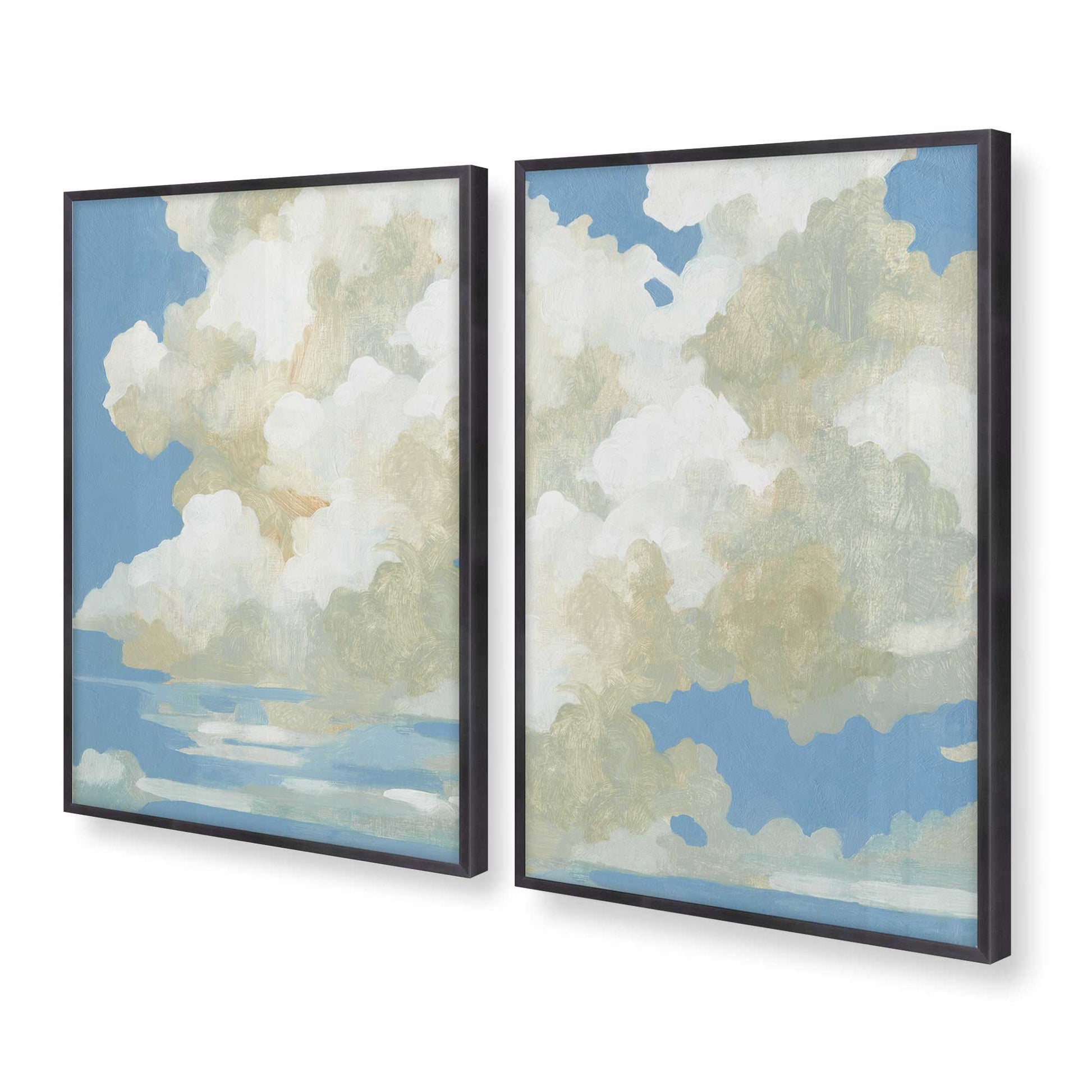 [Color:Weathered Zinc], Picture of art in a Weathered Zinc frame at an angle