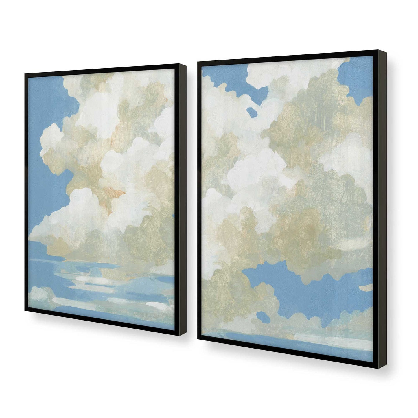 [Color:Satin Black], Picture of art in a Satin Black frame at an angle