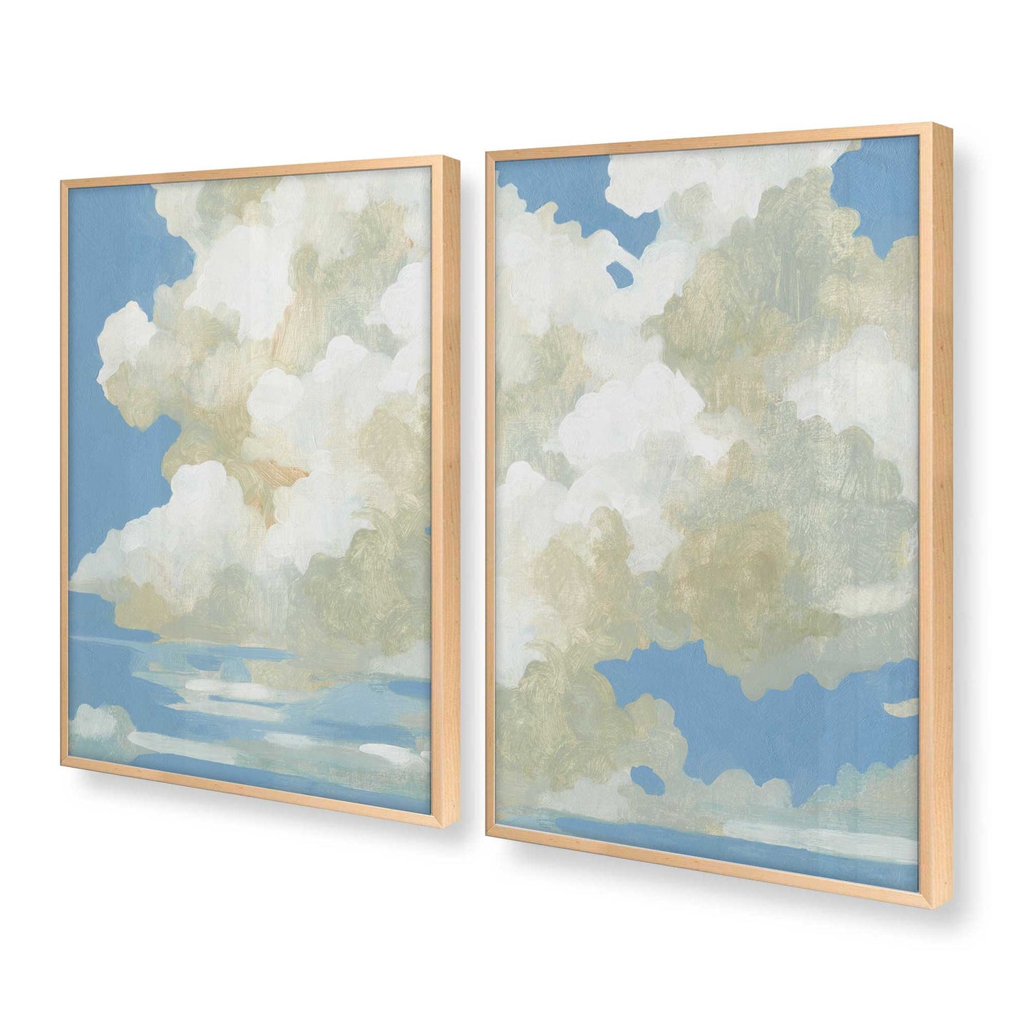 [Color:Raw Maple], Picture of art in a Raw Maple frame at an angle