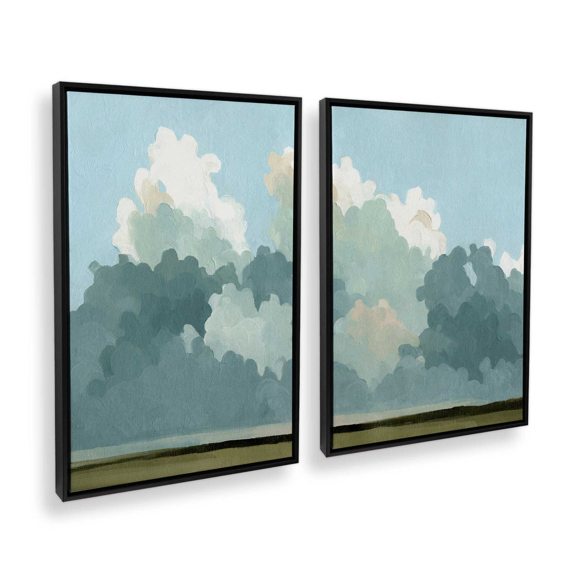 [Color:Satin Black], Picture of art in a Satin Black frame at an angle