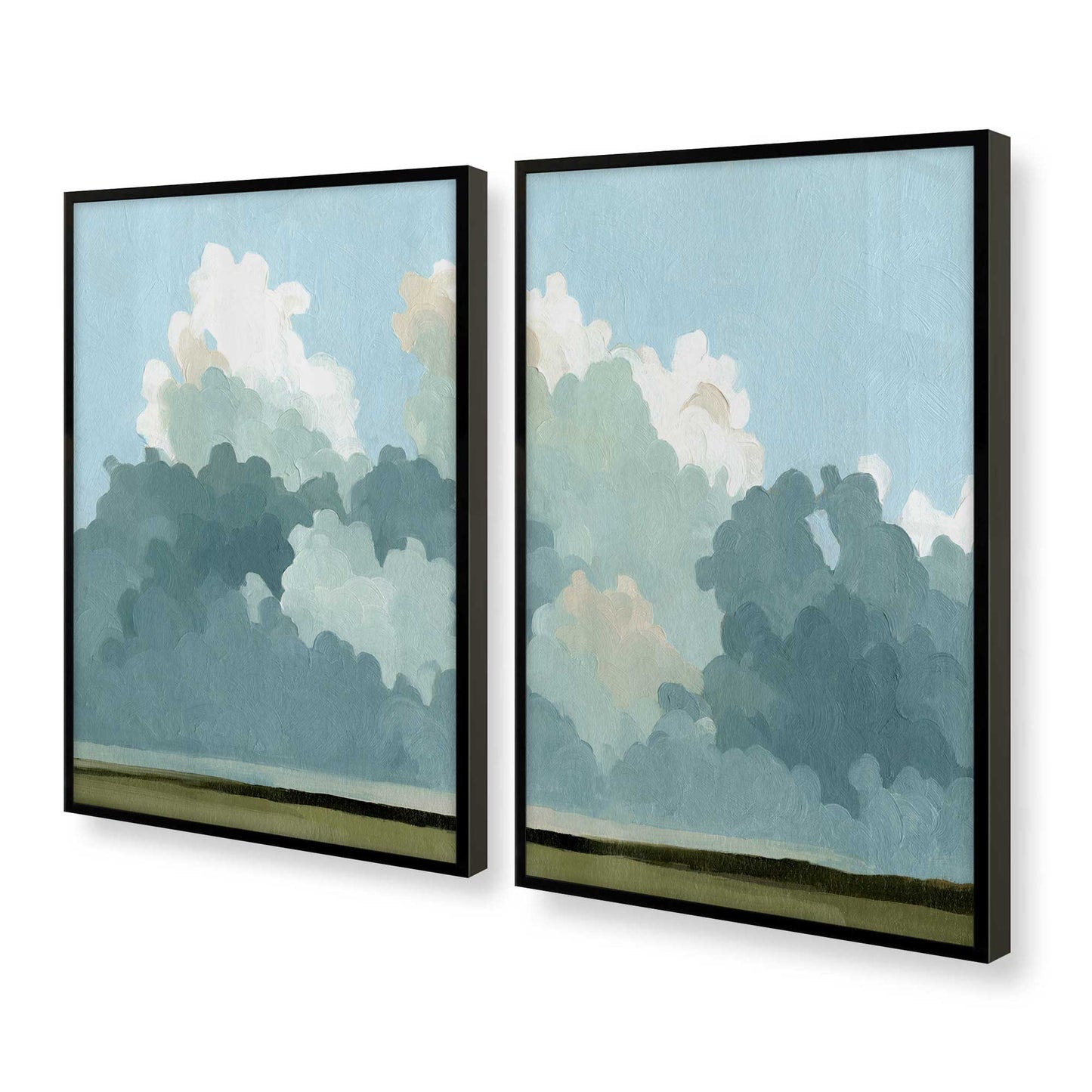 [Color:Satin Black], Picture of art in a Satin Black frame at an angle