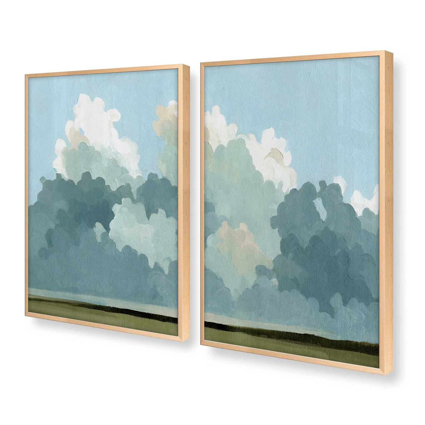 [Color:Raw Maple], Picture of art in a Raw Maple frame at an angle