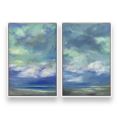 [Color:Opaque White], Picture of art in a White frame