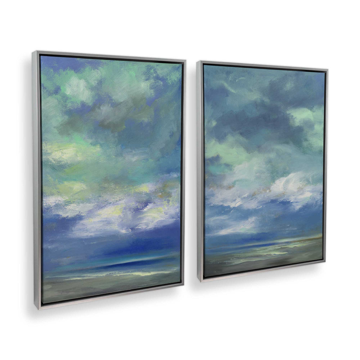 [Color:Polished Chrome], Picture of art in a Polished Chrome frame at an angle