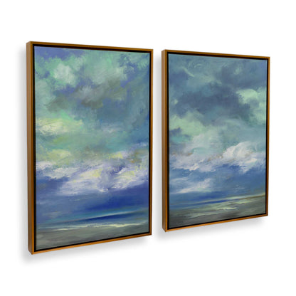 [Color:Polished Gold], Picture of art in a Polished Gold frame at an angle