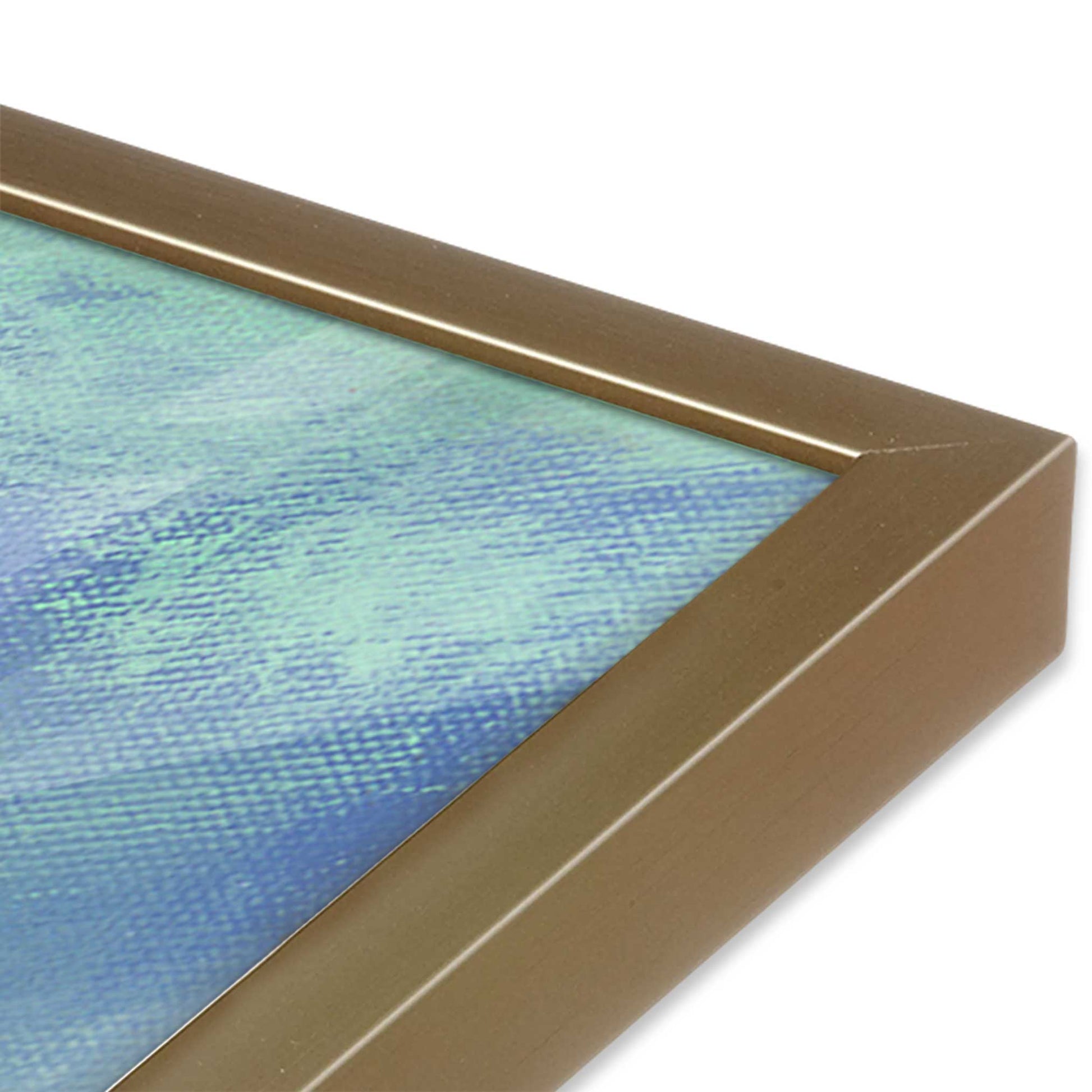 [Color:Brushed Gold], Picture of art in a Brushed Gold frame of the corner