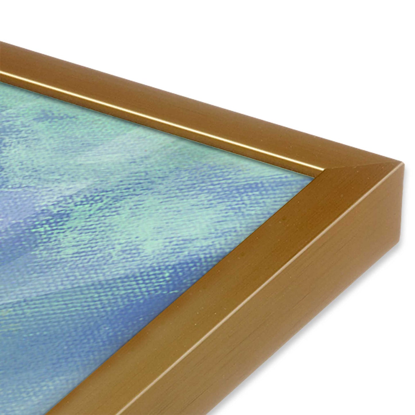 [Color:Polished Gold], Picture of art in a Polished Gold frame of the corner