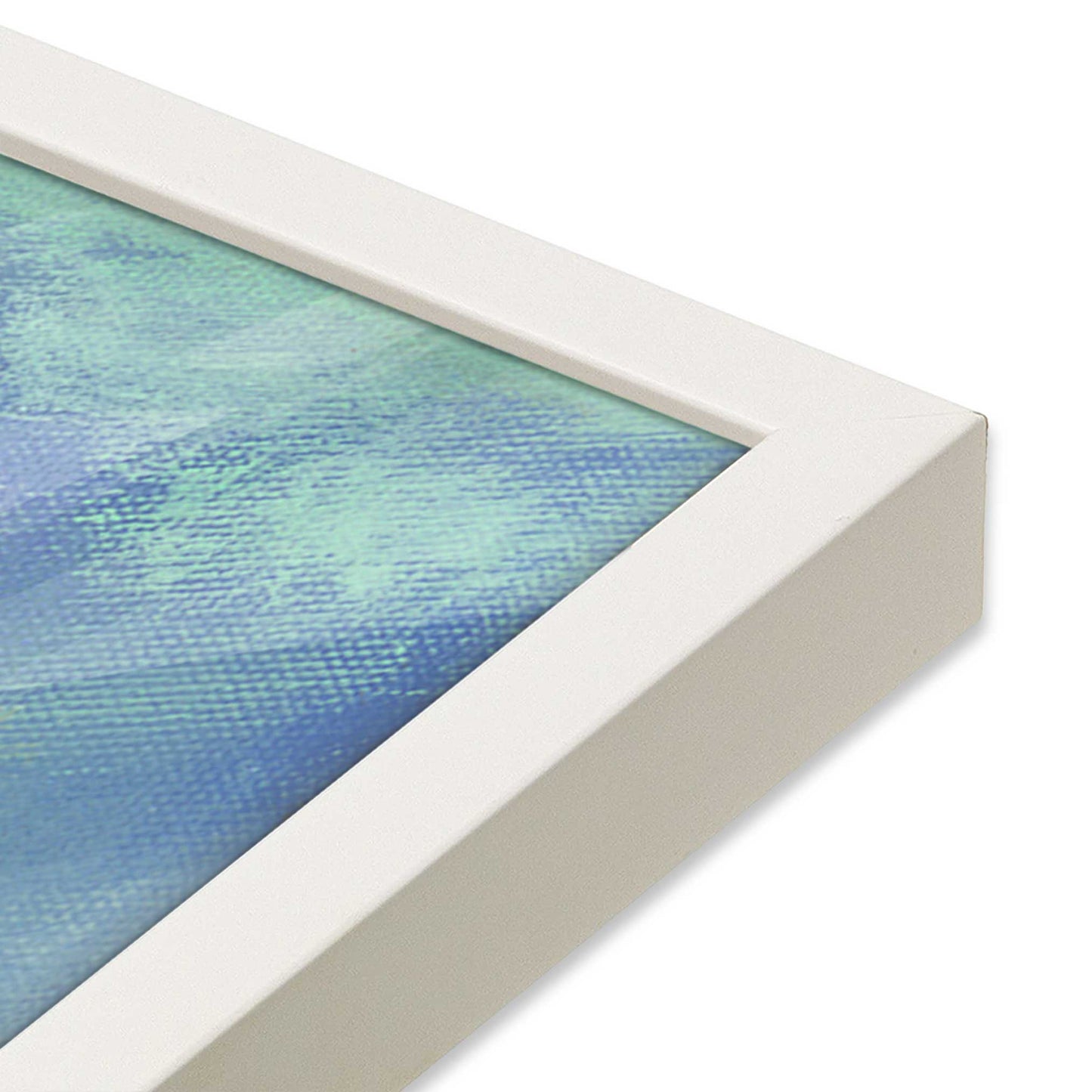 [Color:Opaque White], Picture of art in a Opaque White frame of the corner
