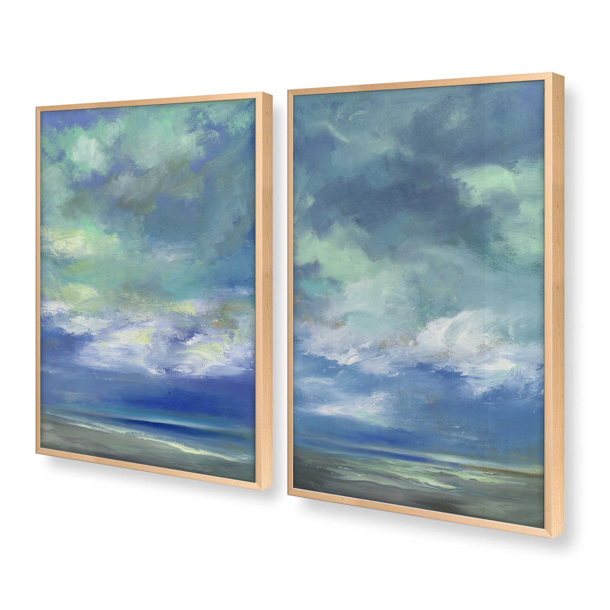 [Color:Raw Maple], Picture of art in a Raw Maple frame at an angle