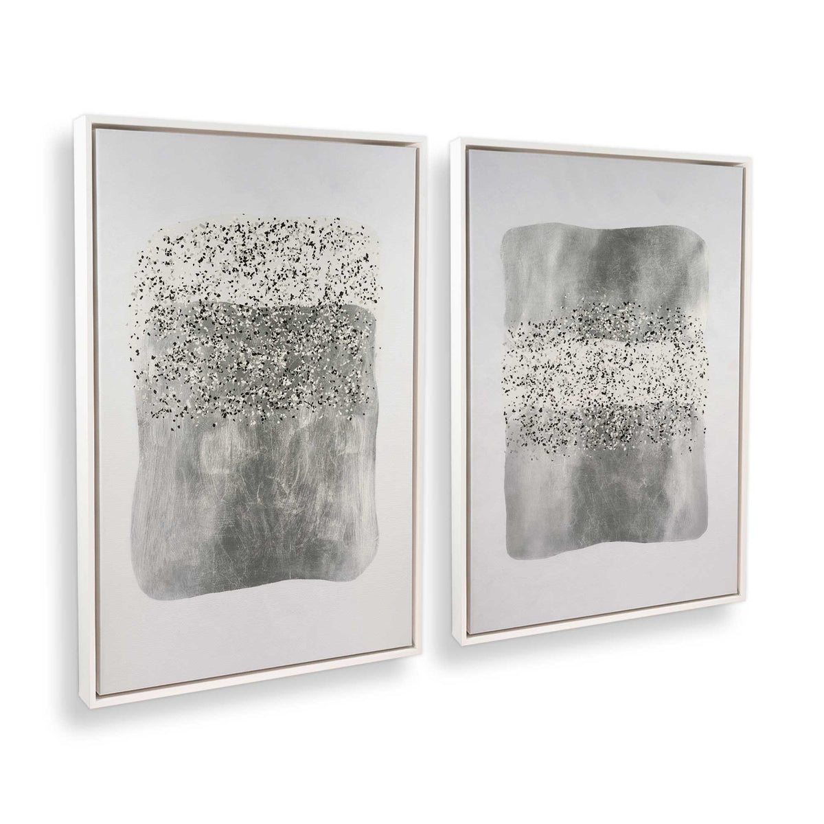 [Color:Opaque White], Picture of art in a White frame at an angle