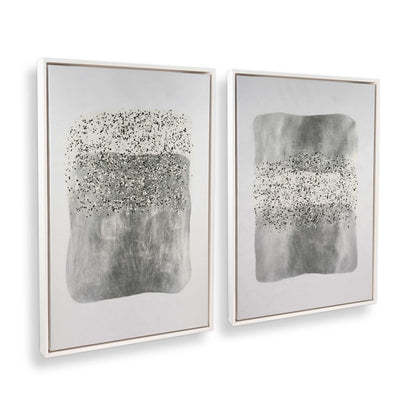 [Color:Opaque White], Picture of art in a White frame at an angle
