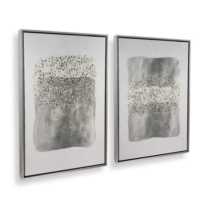 [Color:Polished Chrome], Picture of art in a Polished Chrome frame at an angle
