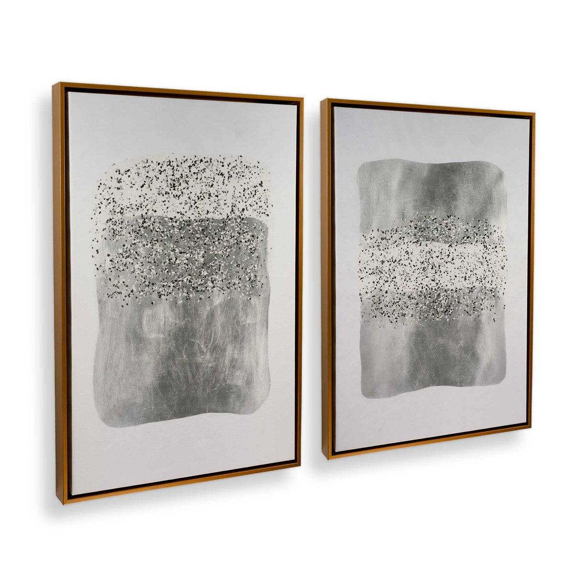 [Color:Polished Gold], Picture of art in a Polished Gold frame at an angle