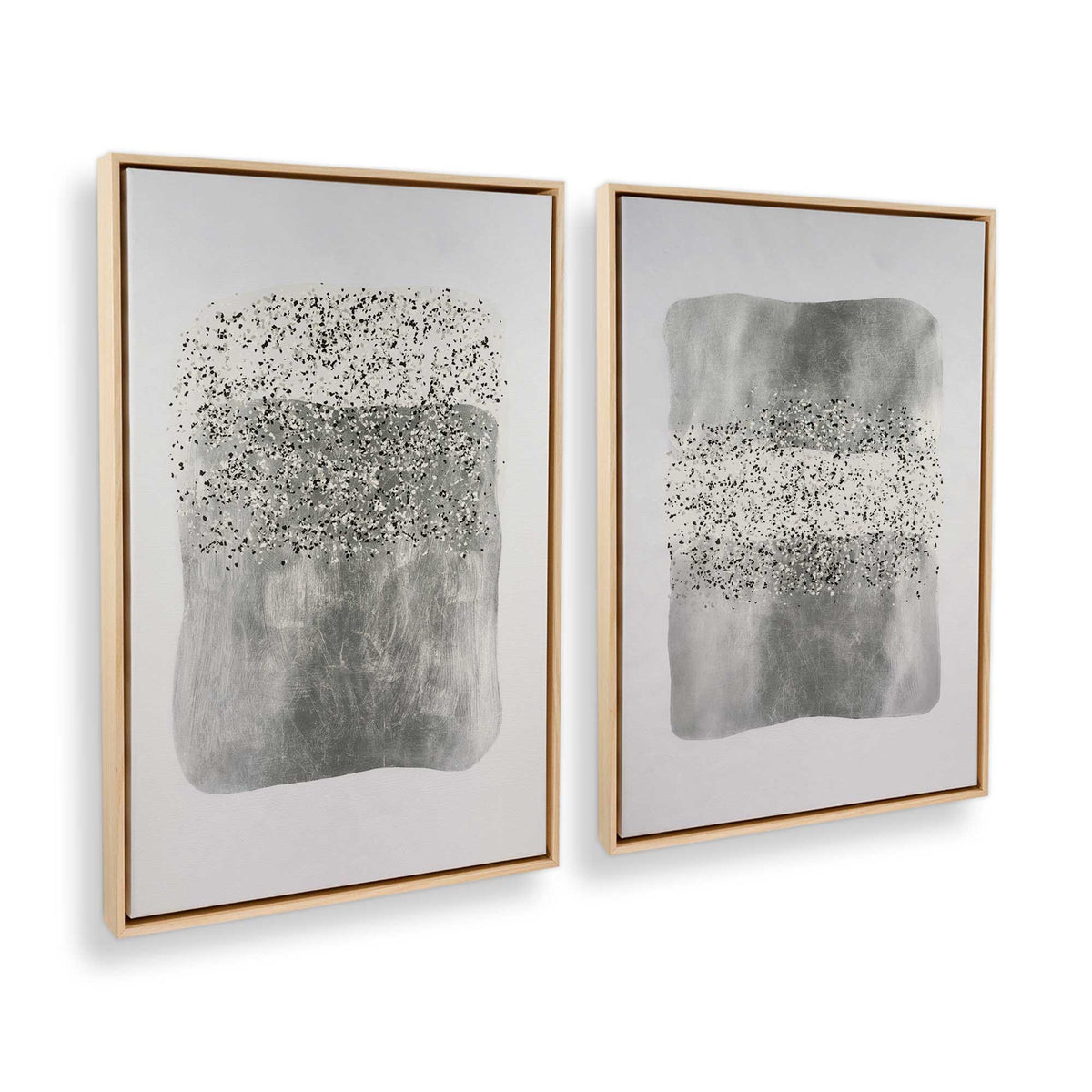 [Color:American Maple], Picture of art in a American Maple frame at an angle