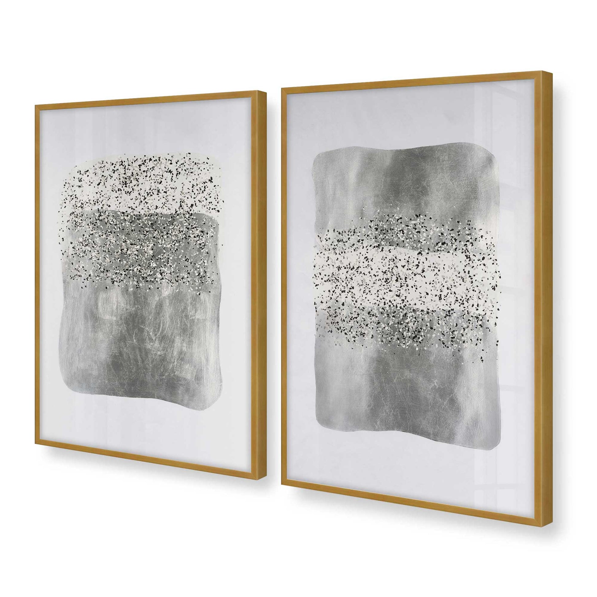 [Color:Polished Gold], Picture of art in a Polished Gold frame at an angle