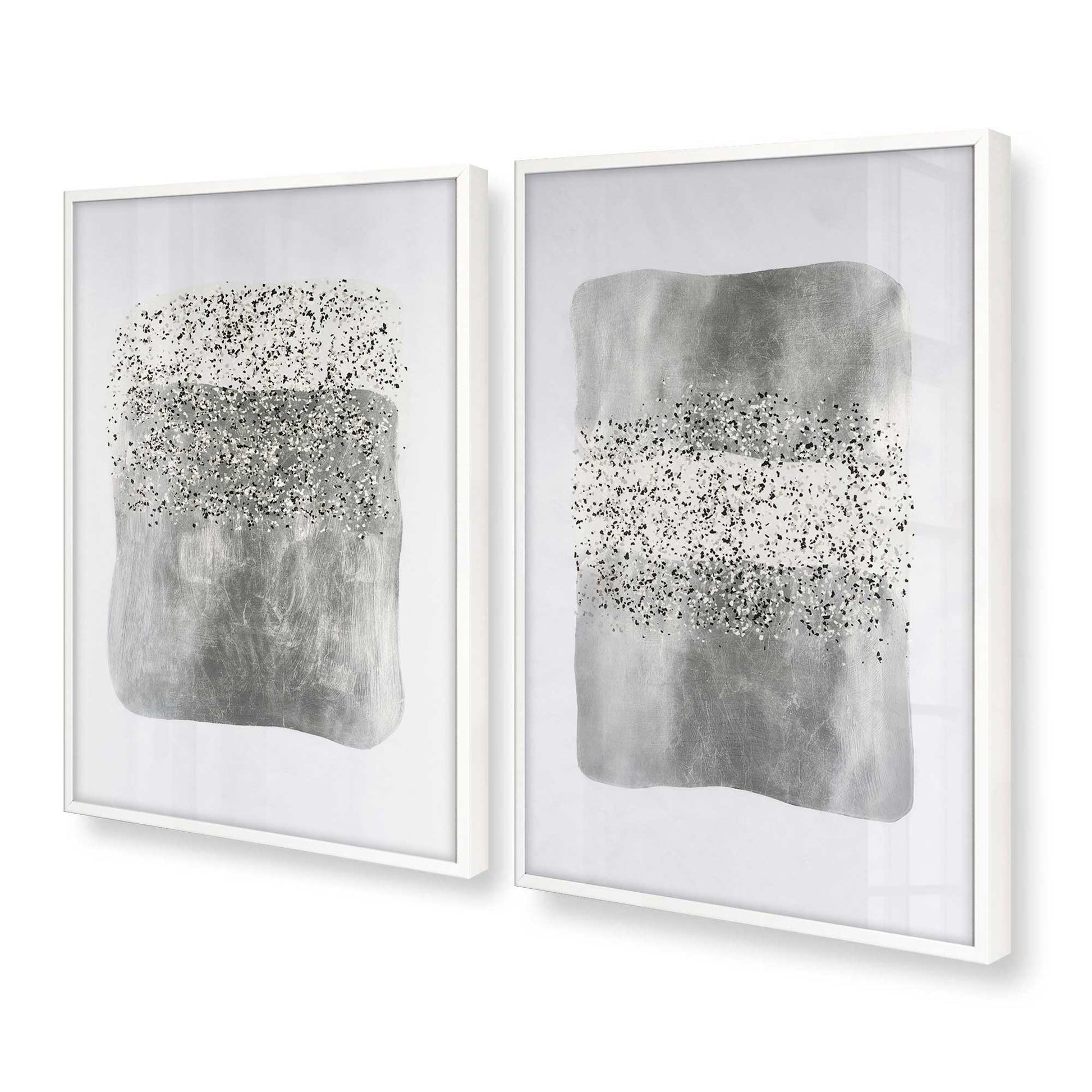 [Color:Opaque White], Picture of art in a Opaque White frame at an angle