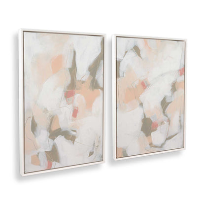 [Color:Opaque White], Picture of art in a White frame at an angle