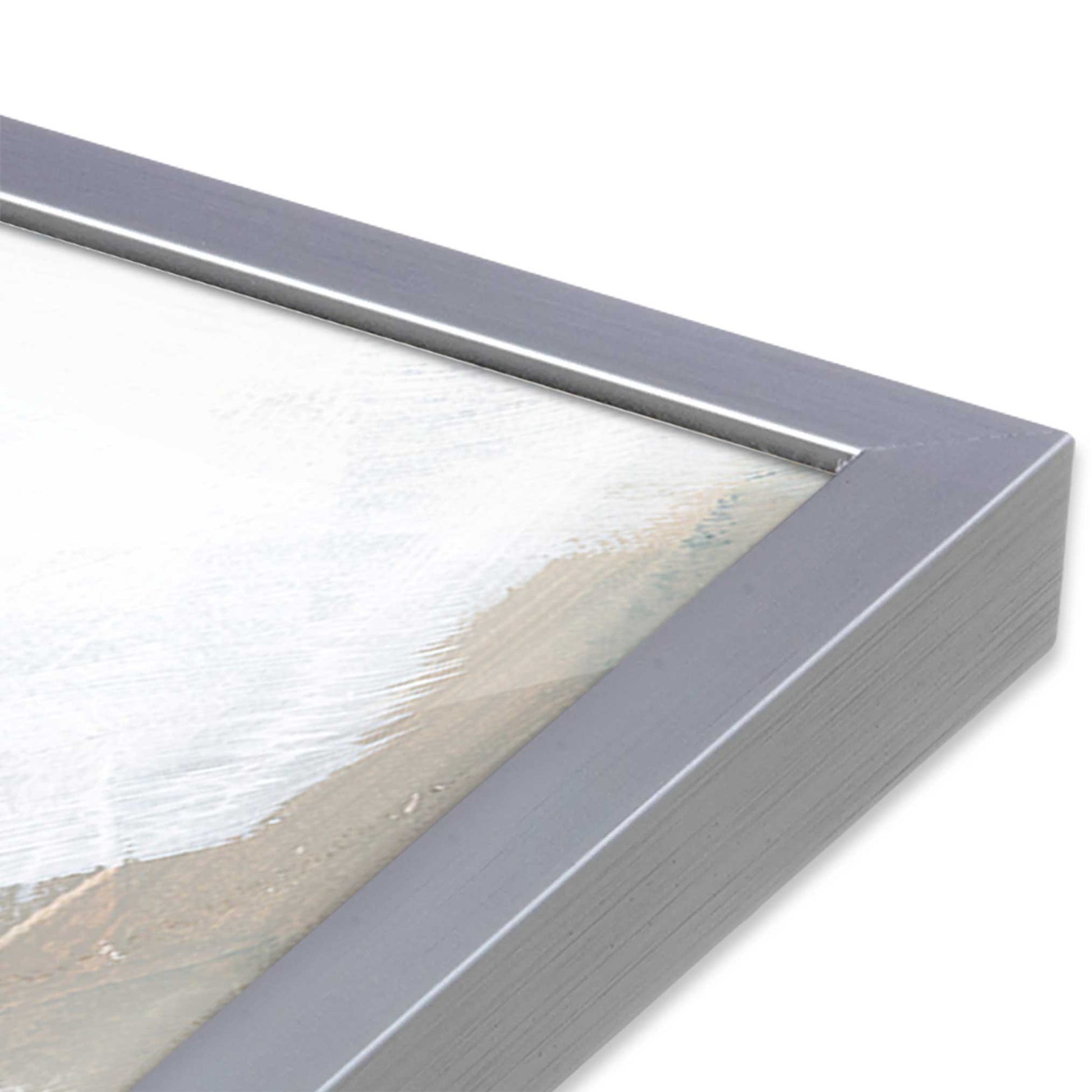 [Color:Polished Chrome], Picture of art in a Polished Chrome frame of the corner