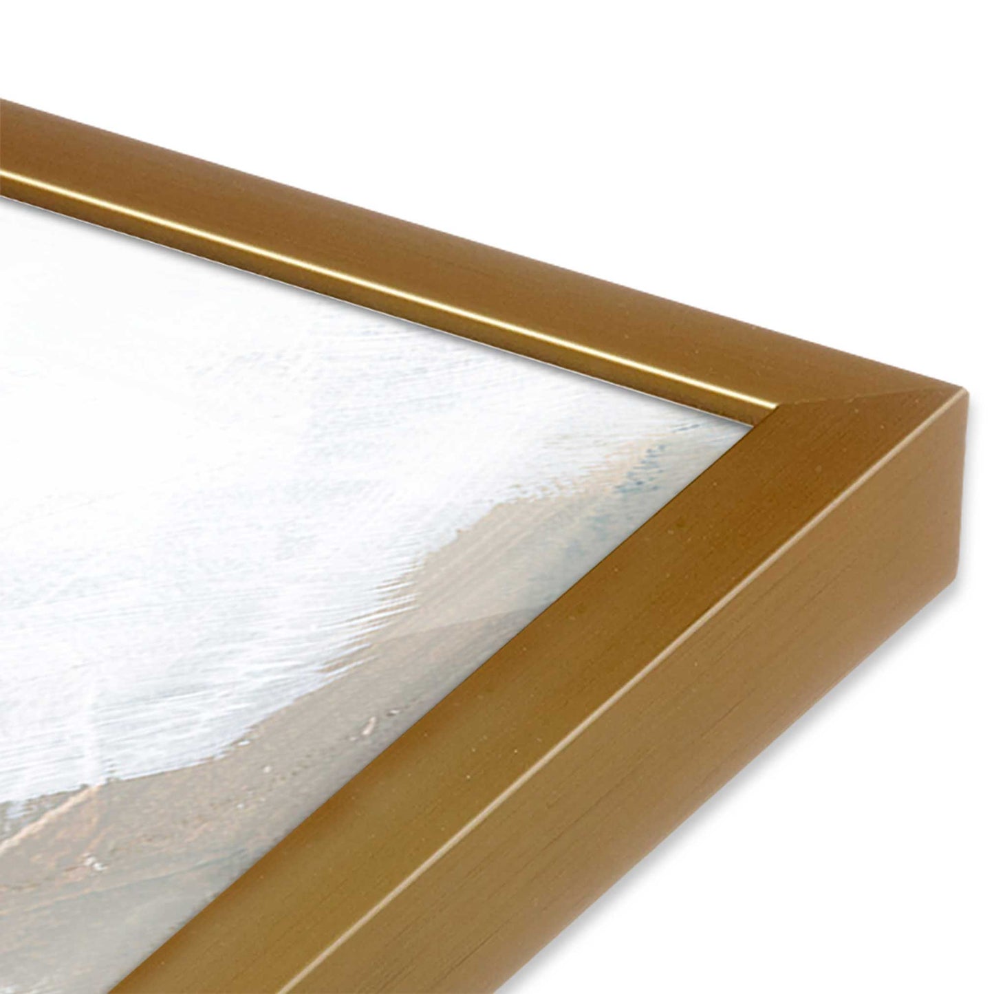 [Color:Polished Gold], Picture of art in a Polished Gold frame of the corner