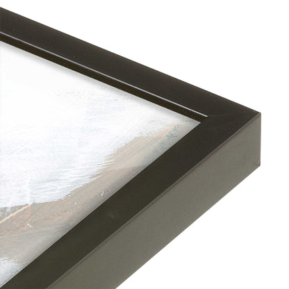 [Color:Satin Black], Picture of art in a Satin Black frame of the corner