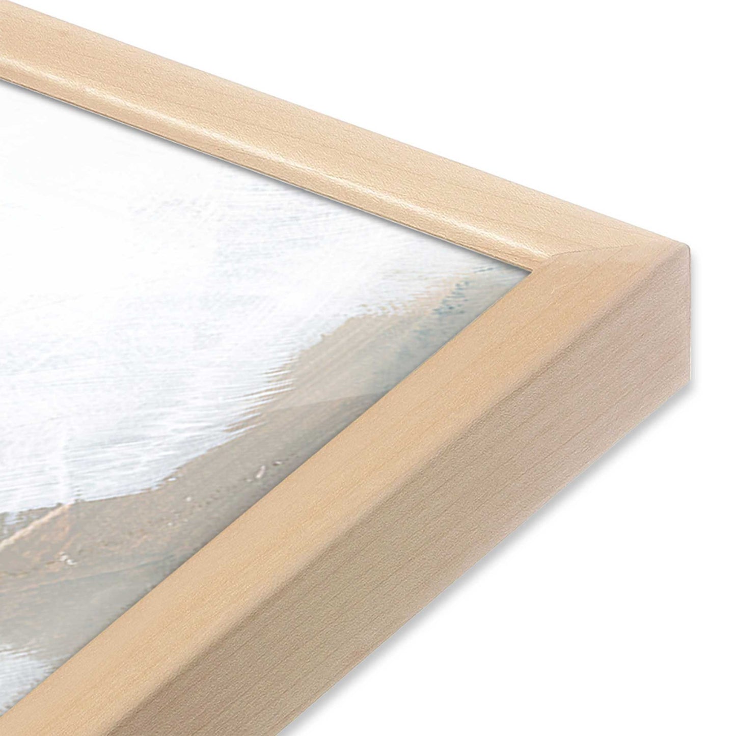 [Color:Raw Maple], Picture of art in a Raw Maple frame of the corner