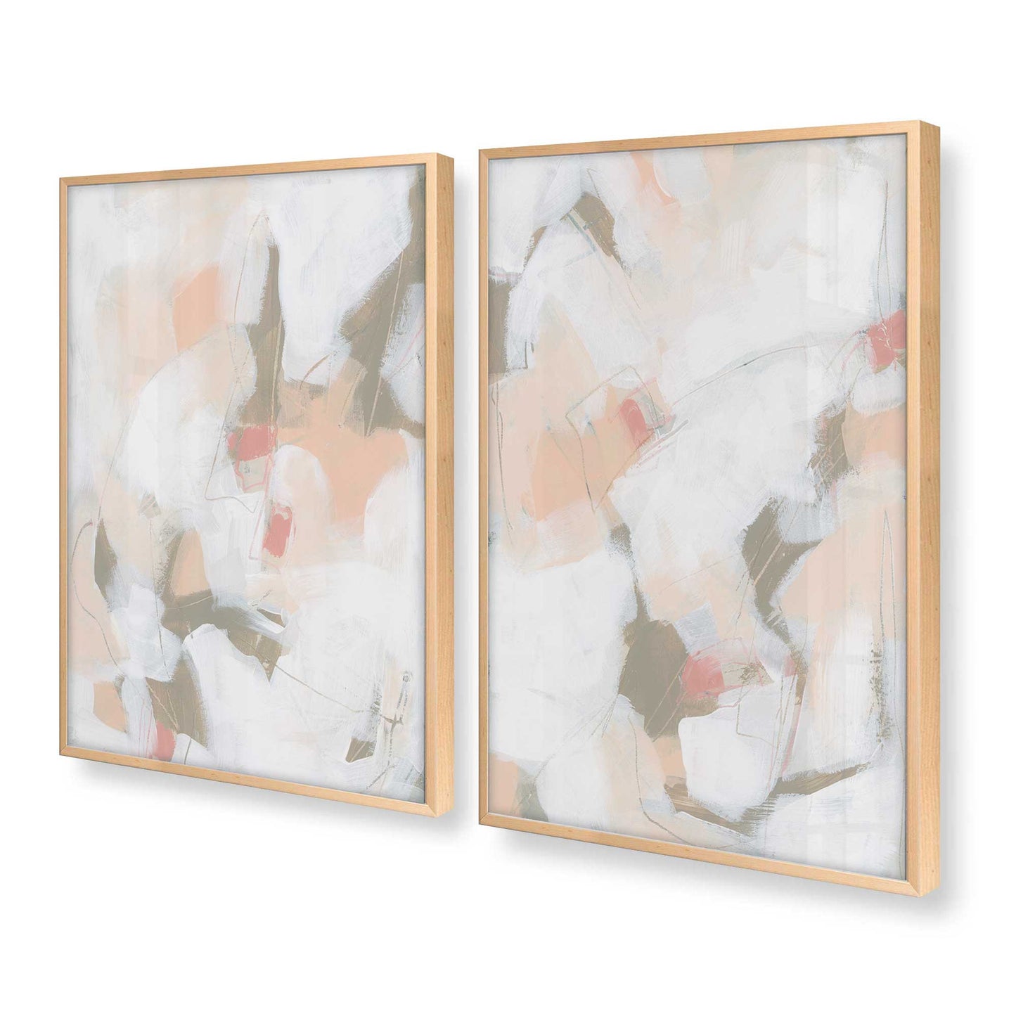 [Color:Raw Maple], Picture of art in a Raw Maple frame at an angle