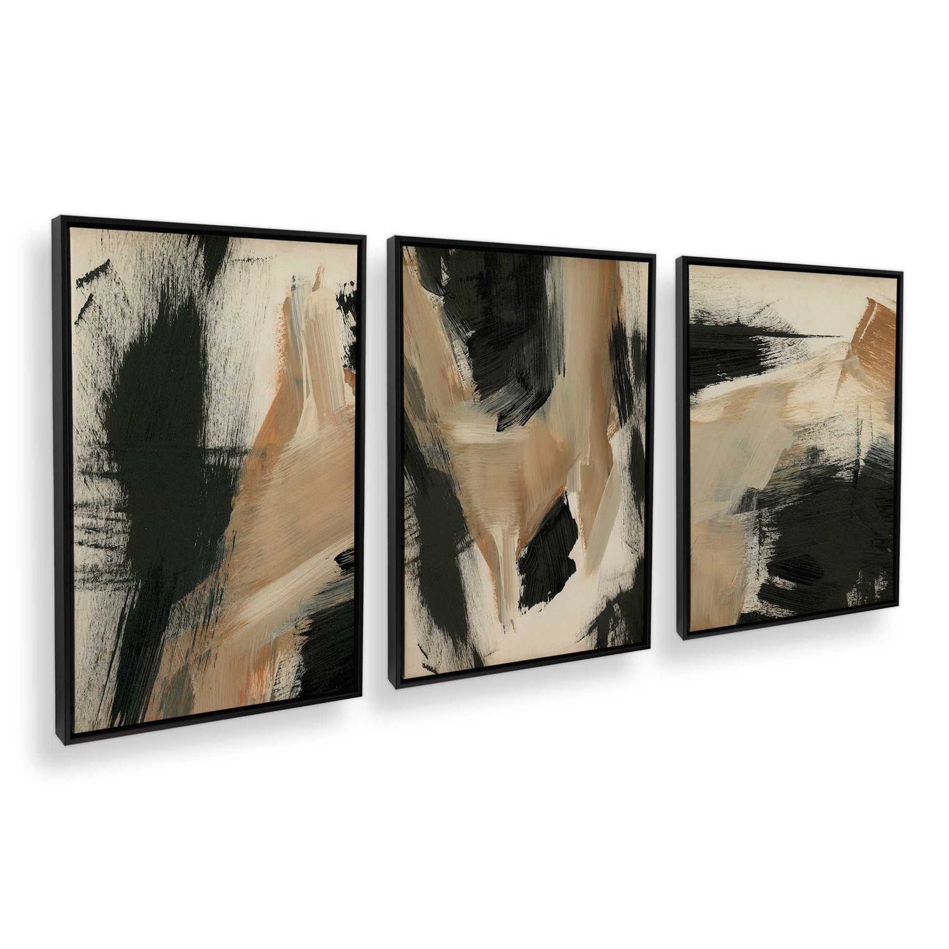 [Color:Satin Black], Picture of art in a Satin Black frame at an angle