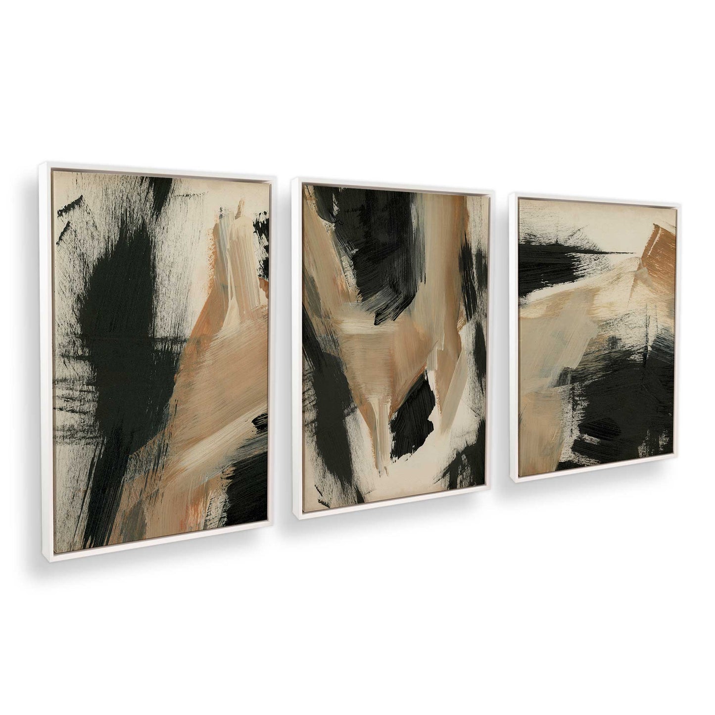 [Color:Opaque White], Picture of art in a White frame at an angle