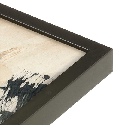 [Color:Satin Black], Picture of art in a Satin Black frame of the corner