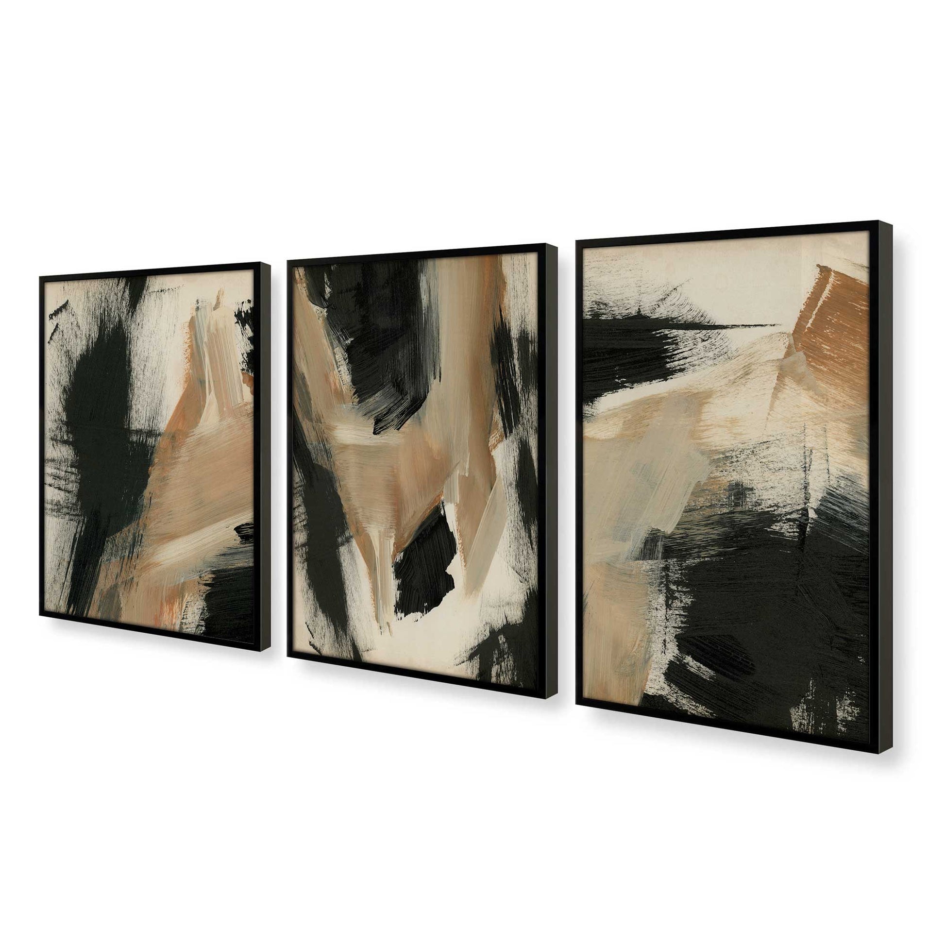 [Color:Satin Black], Picture of art in a Satin Black frame at an angle