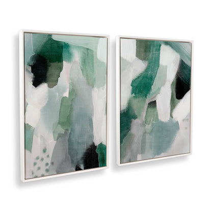 [Color:Opaque White], Picture of art in a White frame at an angle