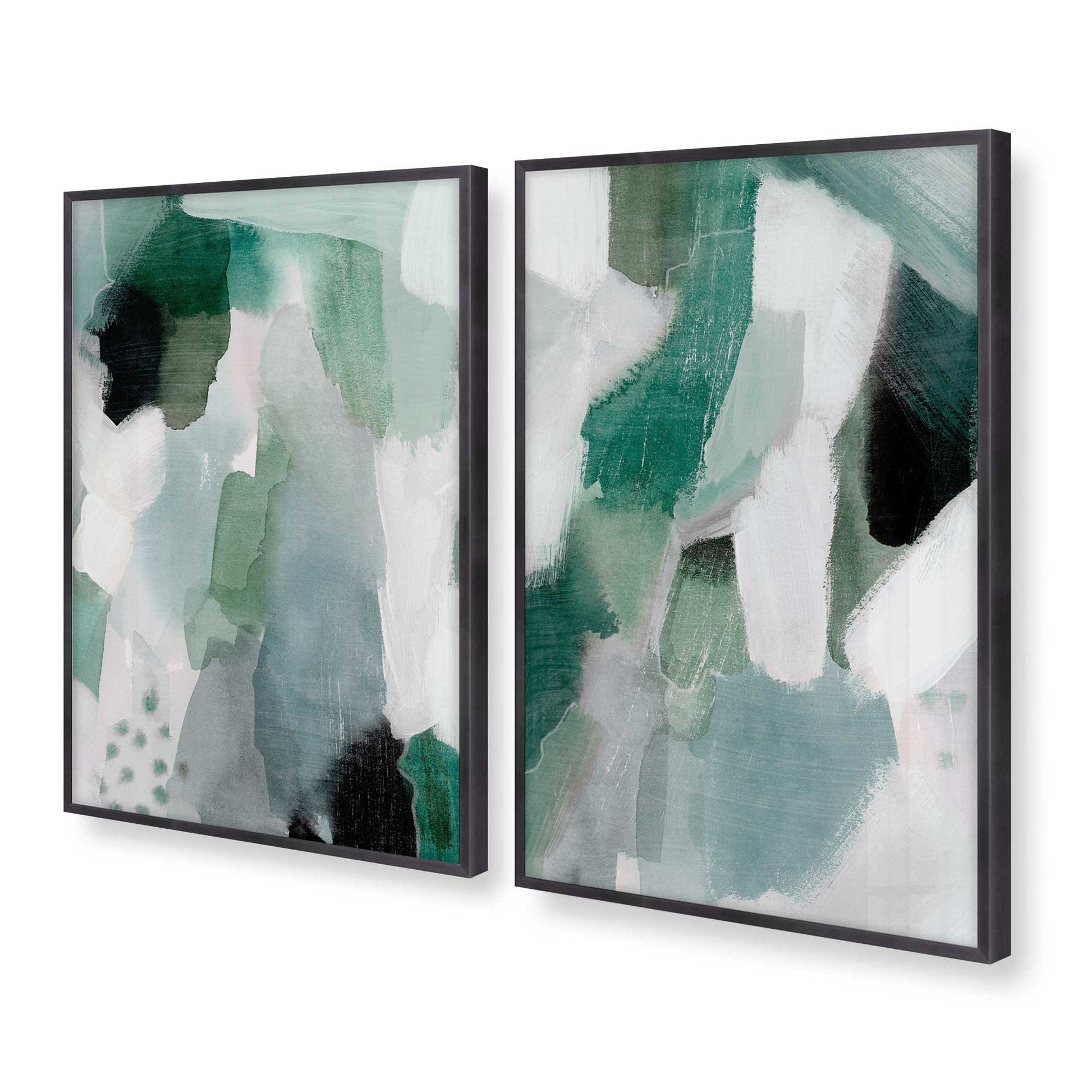 [Color:Weathered Zinc], Picture of art in a Weathered Zinc frame at an angle
