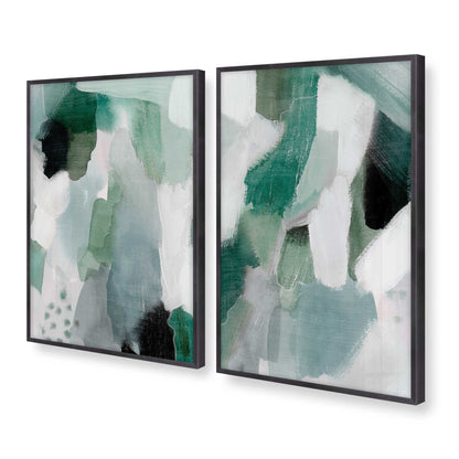 [Color:Weathered Zinc], Picture of art in a Weathered Zinc frame at an angle