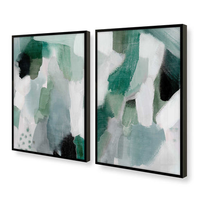 [Color:Satin Black], Picture of art in a Satin Black frame at an angle