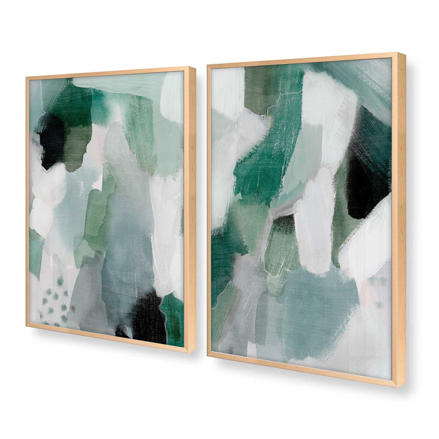 [Color:Raw Maple], Picture of art in a Raw Maple frame at an angle