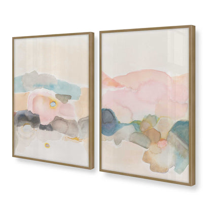 [Color:Brushed Gold], Picture of art in a Brushed Gold frame at an angle