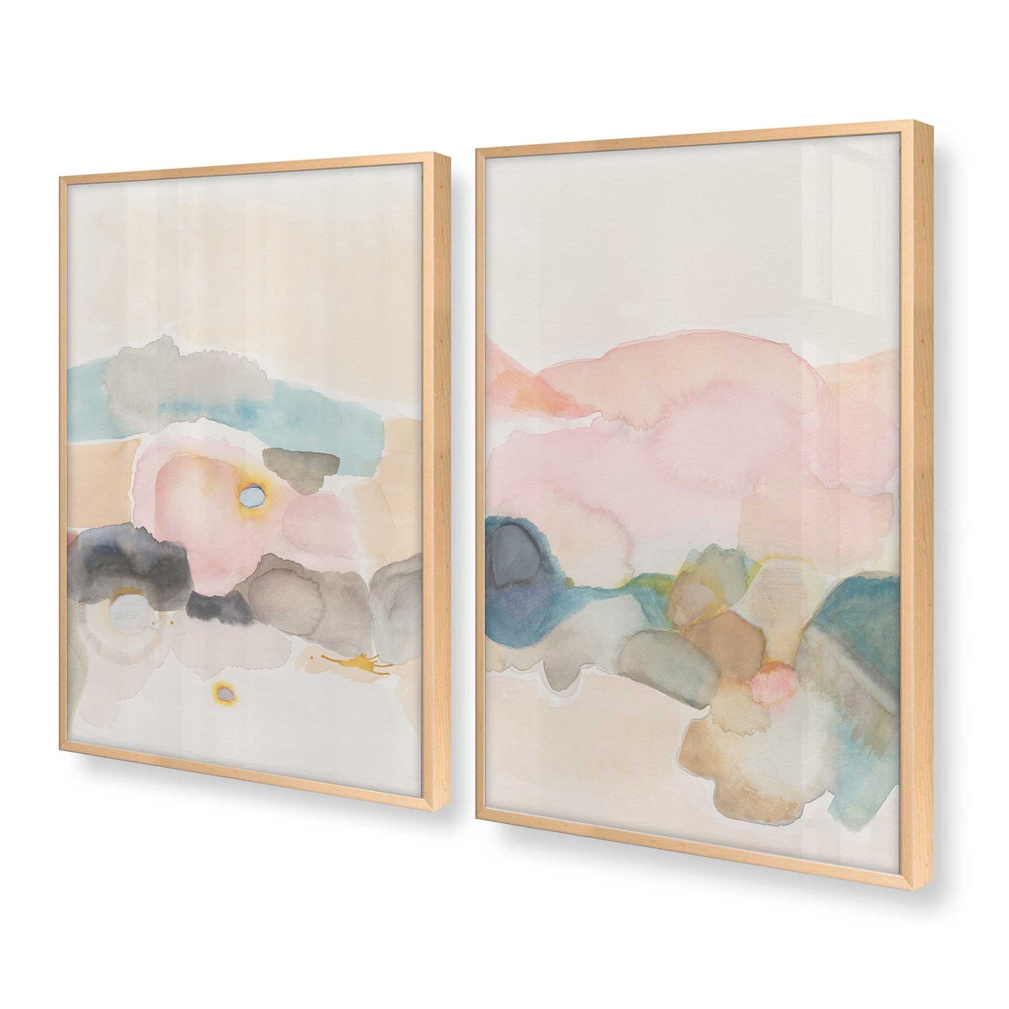 [Color:Raw Maple], Picture of art in a Raw Maple frame at an angle