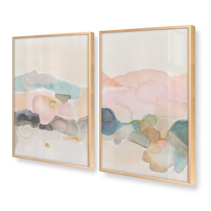 [Color:Raw Maple], Picture of art in a Raw Maple frame at an angle
