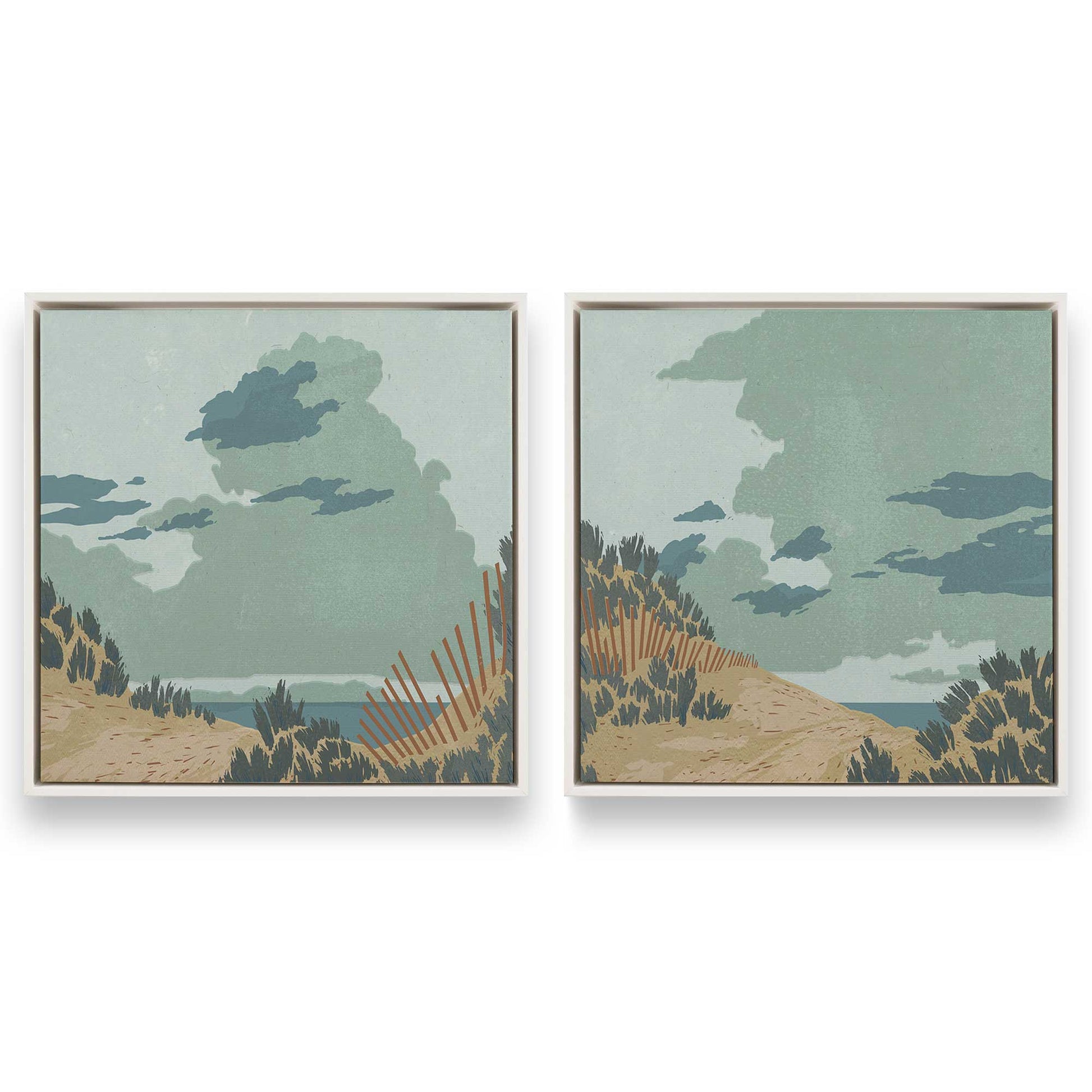 [Color:Opaque White], Picture of art in a White frame