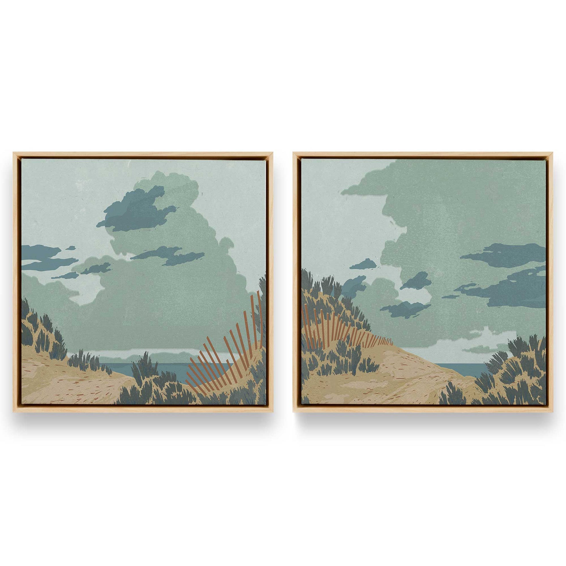 [Color:American Maple], Picture of art in a American Maple frame