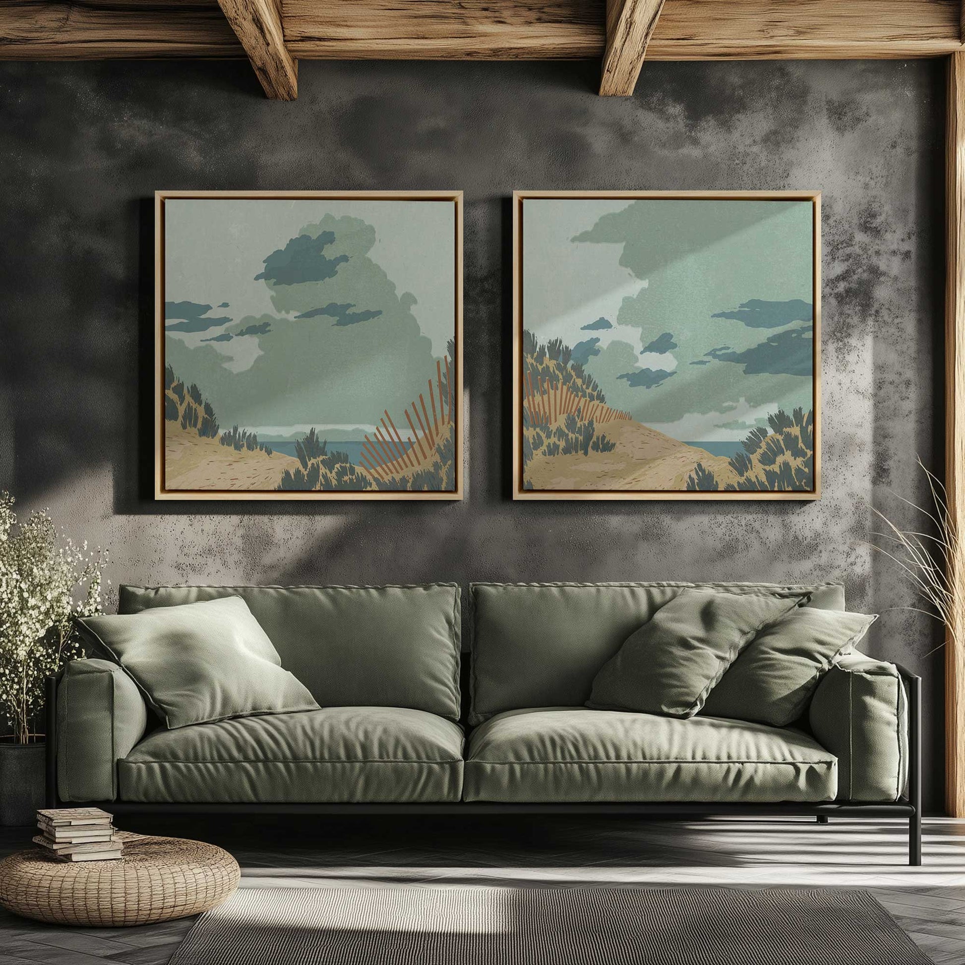[Color:Opaque White], Picture of art in a White frame